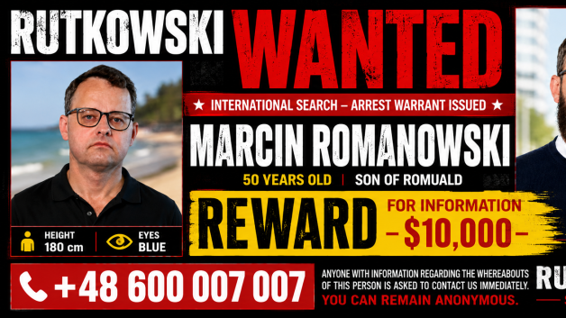 Recompensă de 10.000 $ pentru informații care duc la localizarea persoanei urmărite Marcin Romanowski